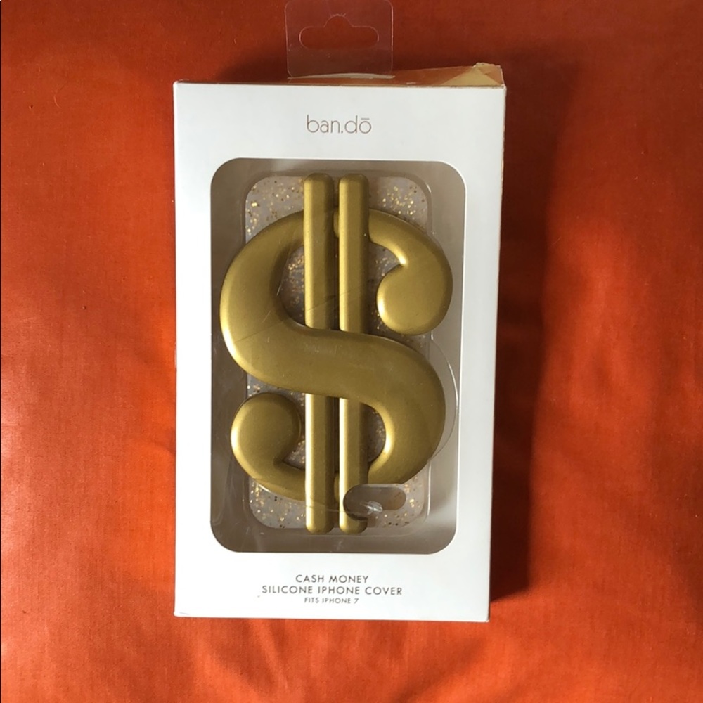 New with tags BANDO $ CASH MONEY GOLD IPHONE COVER